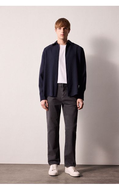 DeFacto Sergio Regular Fit Normal Bel Boru Paça Jean Pantolon Gri H7816AX26AUNM55