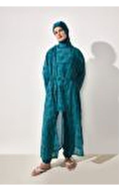 DeFacto Regular Fıt Desenli Burkini