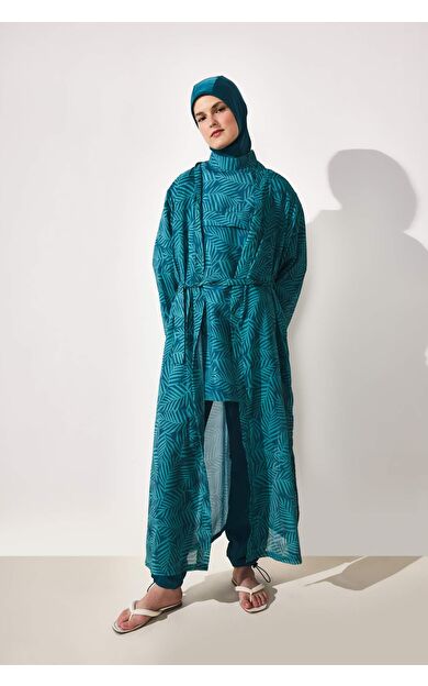 DeFacto Regular Fıt Desenli Burkini