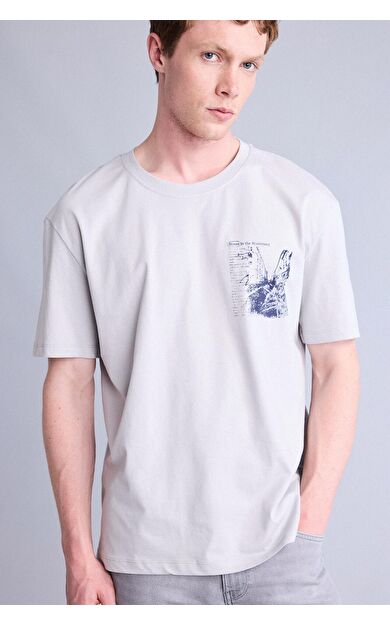 DeFacto Regular Fıt Baskılı Kısa Kollu Tişört
