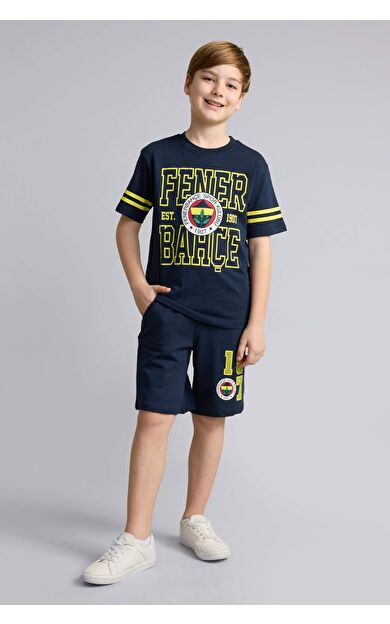 DeFacto Fenerbahçe Oversıze Sweatshirt Kumaşı Şort Erkek Çocuk