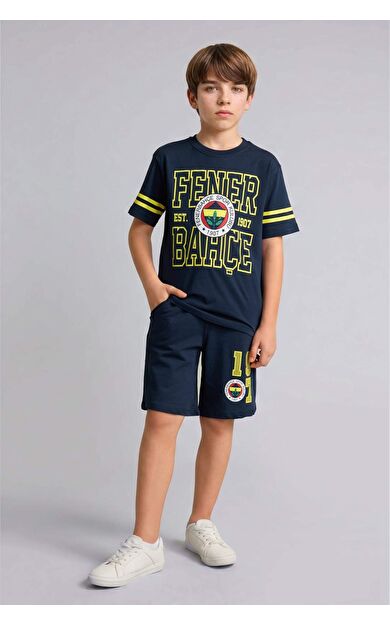 DeFacto Fenerbahçe Oversıze Sweatshirt Kumaşı Şort Erkek Çocuk