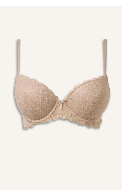 DeFacto Dantelli Micro Kaplı Full Push Up Balenli Basic Tişört Bra