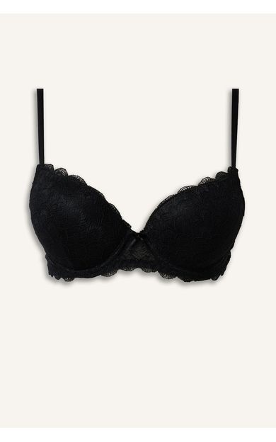 DeFacto Dantelli Micro Kaplı Full Push Up Balenli Basic Tişört Bra