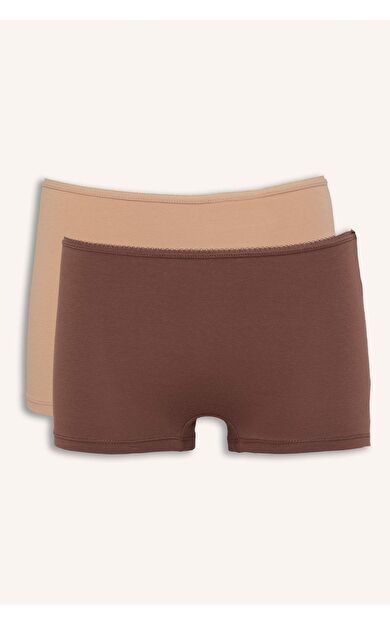 DeFacto 2'li Açık Kahverengi Boxer Set