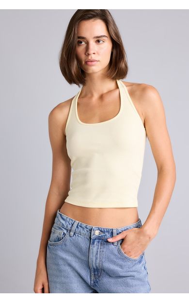 DeFacto Fitted Kaşkorse Halter yaka Pamuklu Atlet