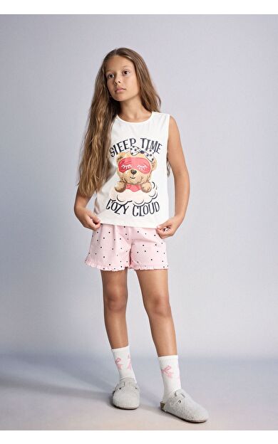 DeFacto Regular Fıt 2'li Pijama Takımı Kız Çocuk