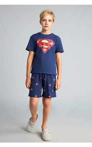 DeFacto Superman Regular Fıt 2'li Pijama Takımı Erkek Çocuk