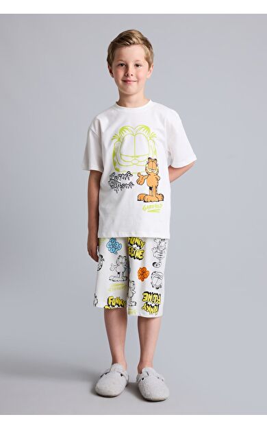 DeFacto Garfıeld Regular Fıt 2'li Pijama Takımı Erkek Çocuk