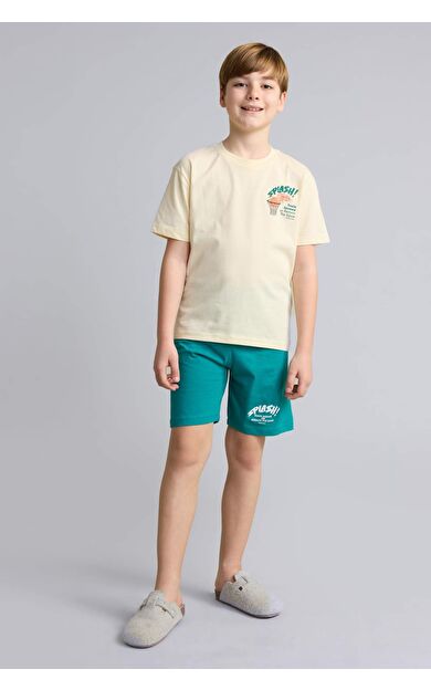 DeFacto Regular Fıt Baskılı 2'li Pijama Takımı Erkek Çocuk