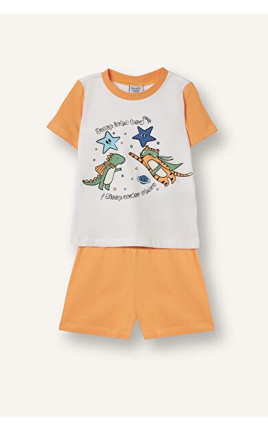 DeFacto Hayvan Desenli 2'li Pijama Takımı Erkek Bebek