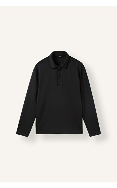 DeFacto Regular Fıt Polo Yaka Sweatshirt