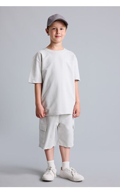 DeFacto Sweatshirt Kumaşı 2'li Takım Erkek Çocuk