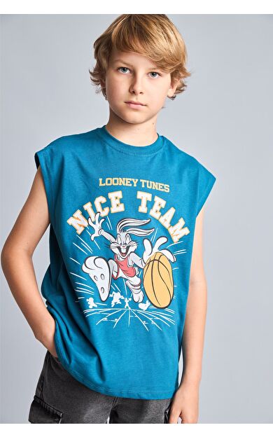 DeFacto Looney Tunes Bisiklet Yaka Atlet Erkek Çocuk