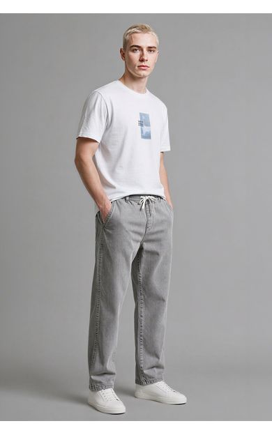 DeFacto Wıde Leg Pantolon Gri H8357AX26AUNM18
