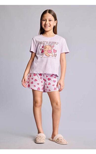 DeFacto Regular Fıt 2'li Pijama Takımı Kız Çocuk