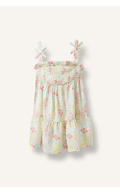 DeFacto Floral Askılı Elbise Kız Bebek