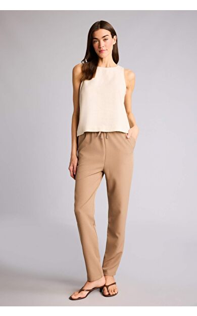 DeFacto Slım Fıt Yüksek Bel Jogger Paça Pantolon