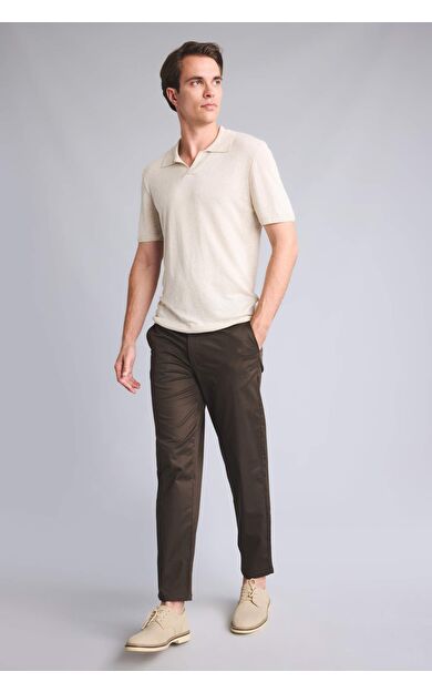 DeFacto Tapered Fıt Haki Pantolon
