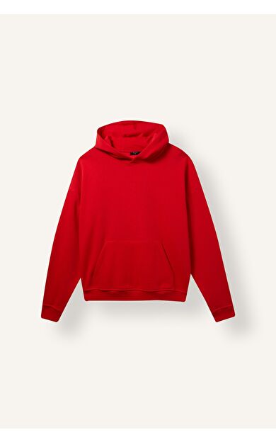 DeFacto Oversize Kapüşonlu Kanguru Cepli Kalın Basic Sweatshirt