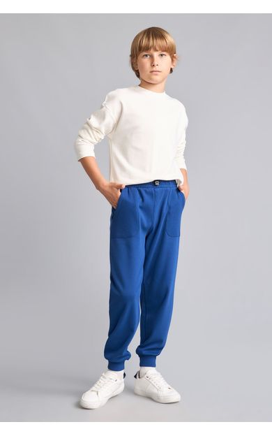DeFacto %100 Pamuk Jogger Fit Lacivert Eşofman Altı Erkek Çocuk