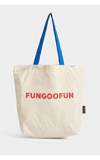 DeFacto Fungoofun x Kadın Mini Beyaz Bez Çanta