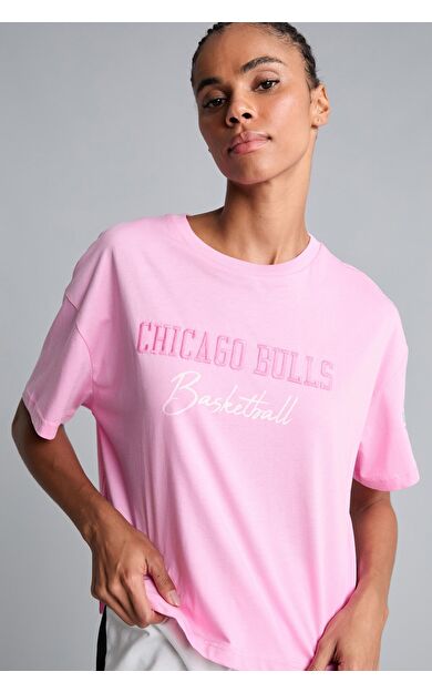 DeFacto NBA Chıcago Bulls Bisiklet Yaka Sporcu Kısa Kollu Tişört