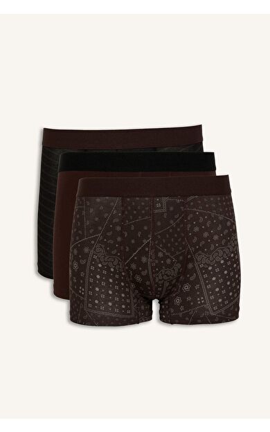 DeFacto Regular Fıt Desenli 3'lü Boxer