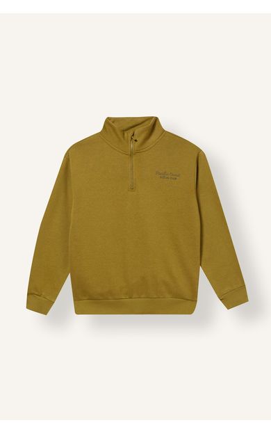 DeFacto Regular Fıt Dik Yaka İçi Yumuşak Tüylü Kalın Kumaş Sweatshirt Erkek Çocuk