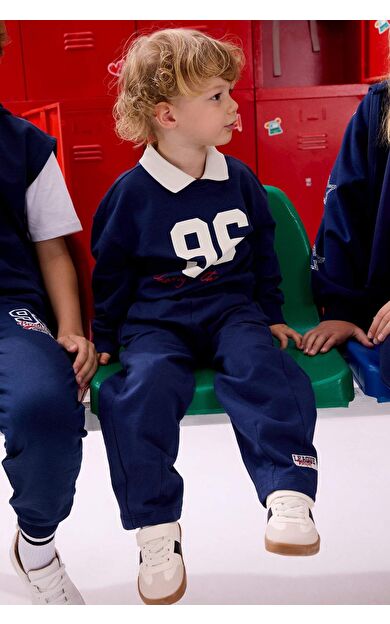 DeFacto Balloon Fıt Sweatshirt Kumaşı Pantolon Erkek Bebek