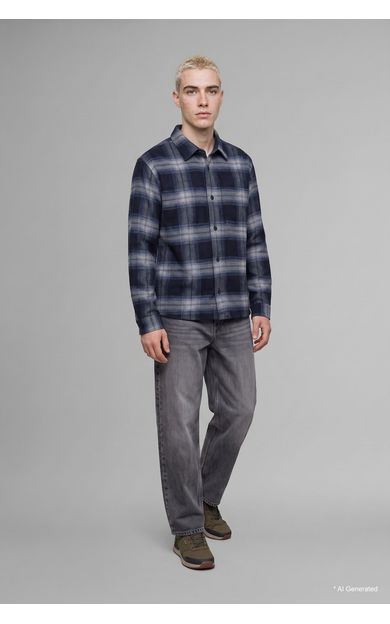 DeFacto Kareli Overshirt Fit Pamuk Akrilik Gömlek Ceket