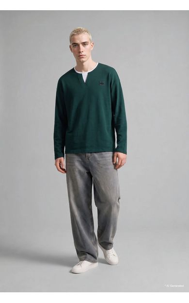 DeFacto Boxy Fıt Bisiklet Yaka Baskılı Sweatshirt