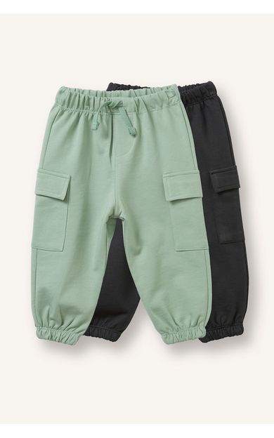 DeFacto Oversize Sweatshirt Kumaşı Kargo Cepli 2'li Pantolon Erkek Bebek