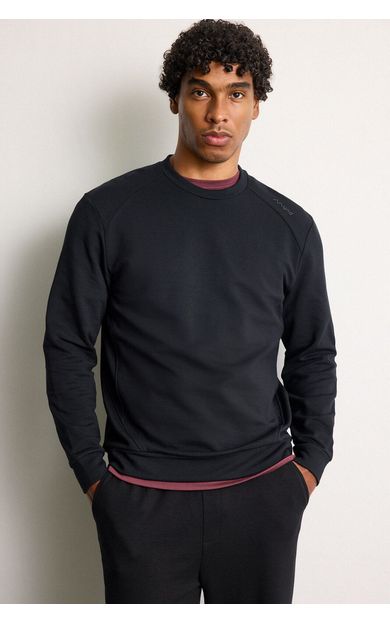 DeFacto Standart Fıt Bisiklet Yaka Baskılı Sweatshirt