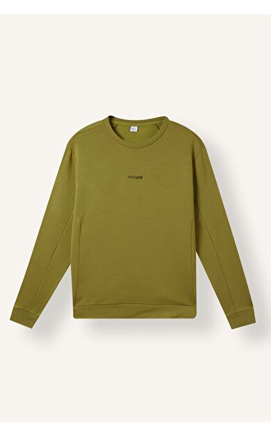 DeFacto Standart Fit Bisiklet Yaka Minimal Baskılı Detaylı Sweatshirt