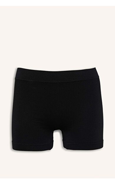 DeFacto Fitilli Elastik Bel Siyah Seamless Boxer