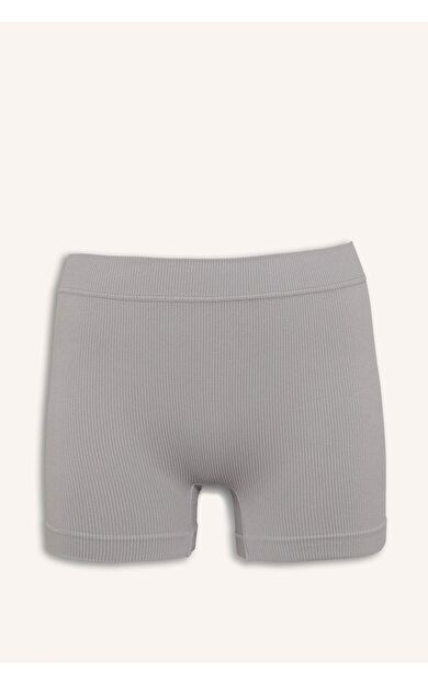 DeFacto Lastikli Bel Gri Seamless Fitilli Boxer