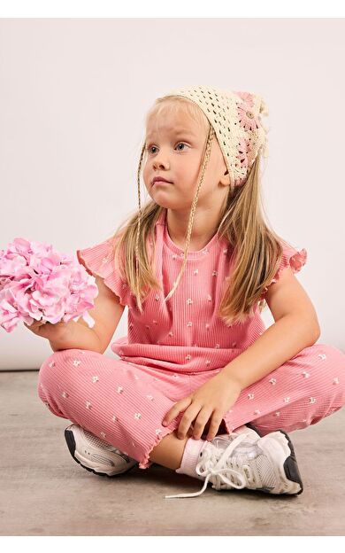 DeFacto Floral Fitilli Kaşkorse 2'li Takım Kız Bebek