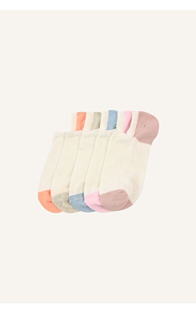 DeFacto Kadın Baskılı 5'li Pamuklu Sneaker Çorap