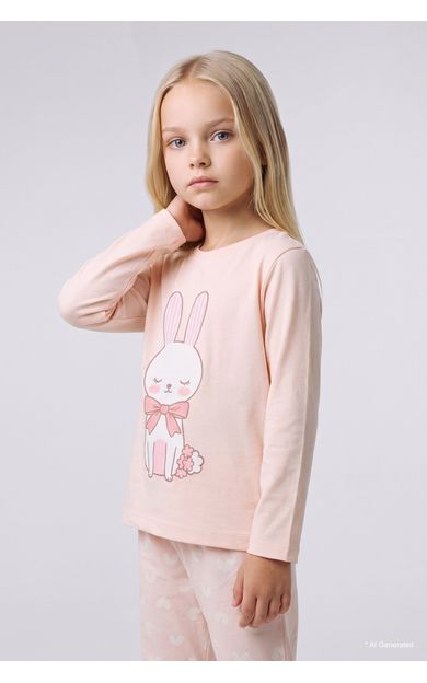 DeFacto 2'li Pijama Takımı Kız Bebek Pembe I1010A526WNPN153