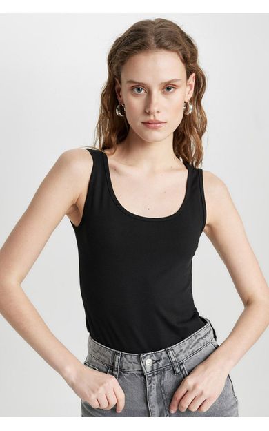 DeFacto Slim Fit Bisiklet Yaka Atlet I1059AZ24SMBK81