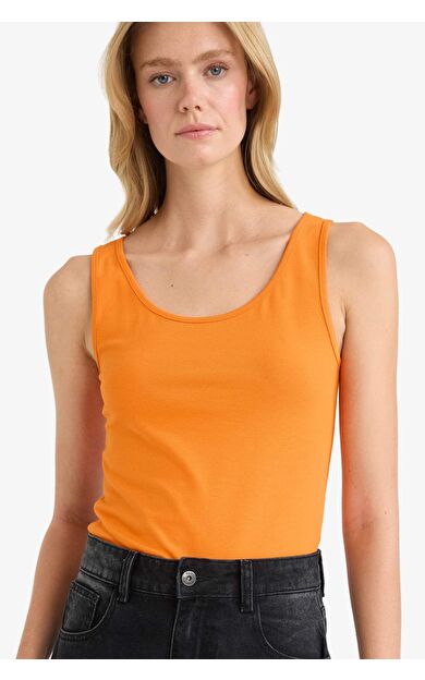 DeFacto Slim Fit Dar Kesim Basic Düz Yuvarlak Yaka Atlet I1059AZ25AUOG315