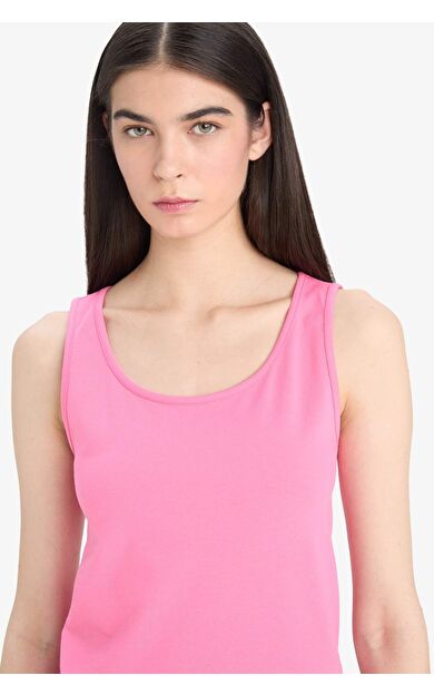 DeFacto Slim Fit Dar Kesim Basic Düz Yuvarlak Yaka Atlet I1059AZ25SMPN160