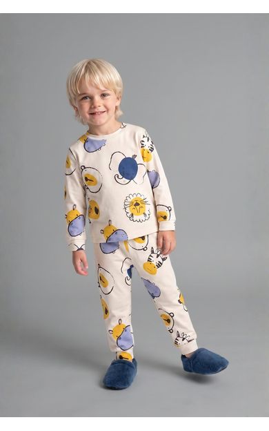 DeFacto Hayvan Figürlü 2'li Pijama Takımı Erkek Bebek