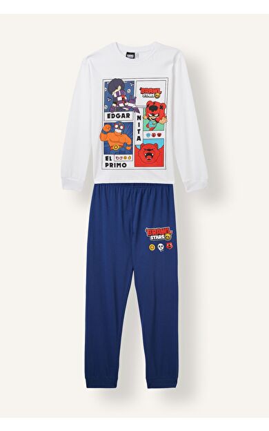 DeFacto Brawl Stars Regular Fıt 2'li Pijama Takımı Erkek Çocuk