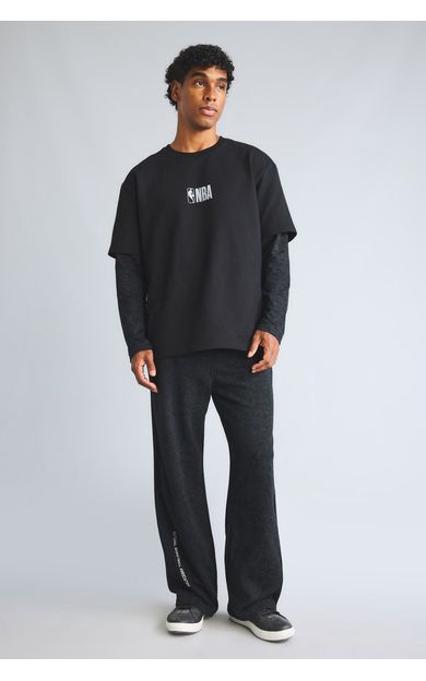 DeFacto NBA Wordmark Baggy Fıt Kalın Kumaş Jogger