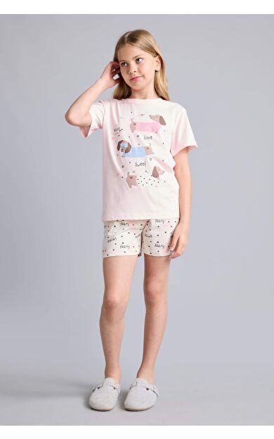 DeFacto Regular Fıt 2'li Pijama Takımı Kız Çocuk