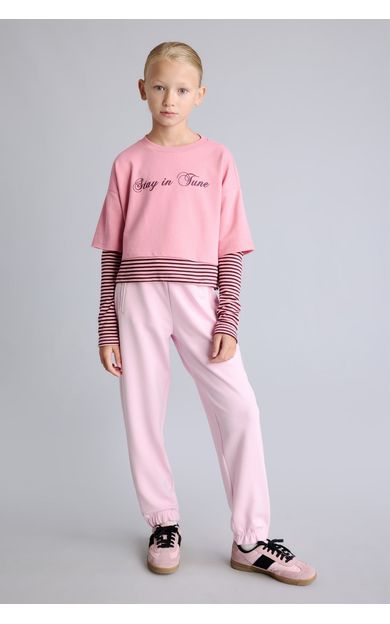 DeFacto Jogger Fıt Modal Pantolon Kız Çocuk Pembe