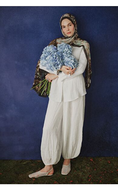 DeFacto Fresh Scarfs X Shadow Floral Viskon Şal