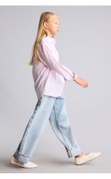DeFacto Baggy Fit Ekstra Konforlu ve Dökümlü Jean Pantolon Kız Çocuk Mavi I2059A826AUNM39